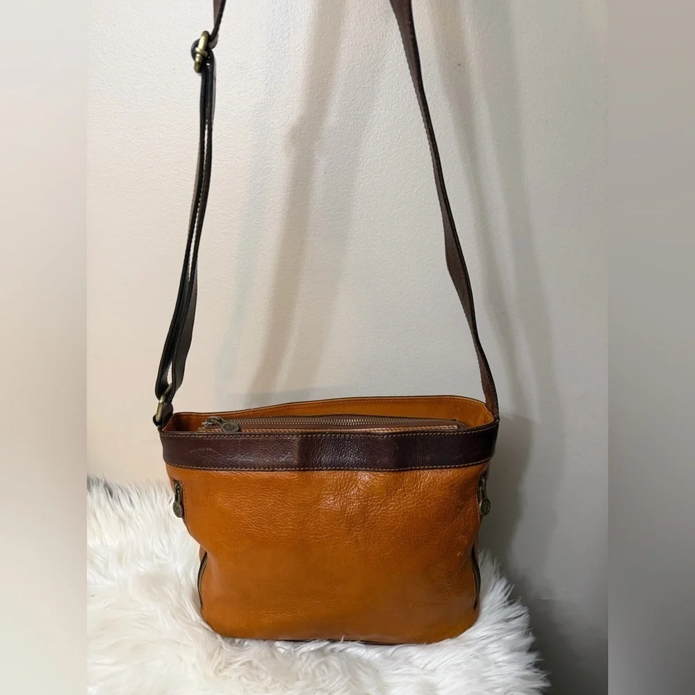 Firenze Leather Handbag Purse cognac Pelletterie D&D